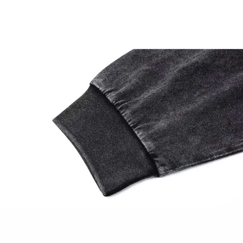 Pure Cotton Washed Old Long-sleeved T-shirt American Retro