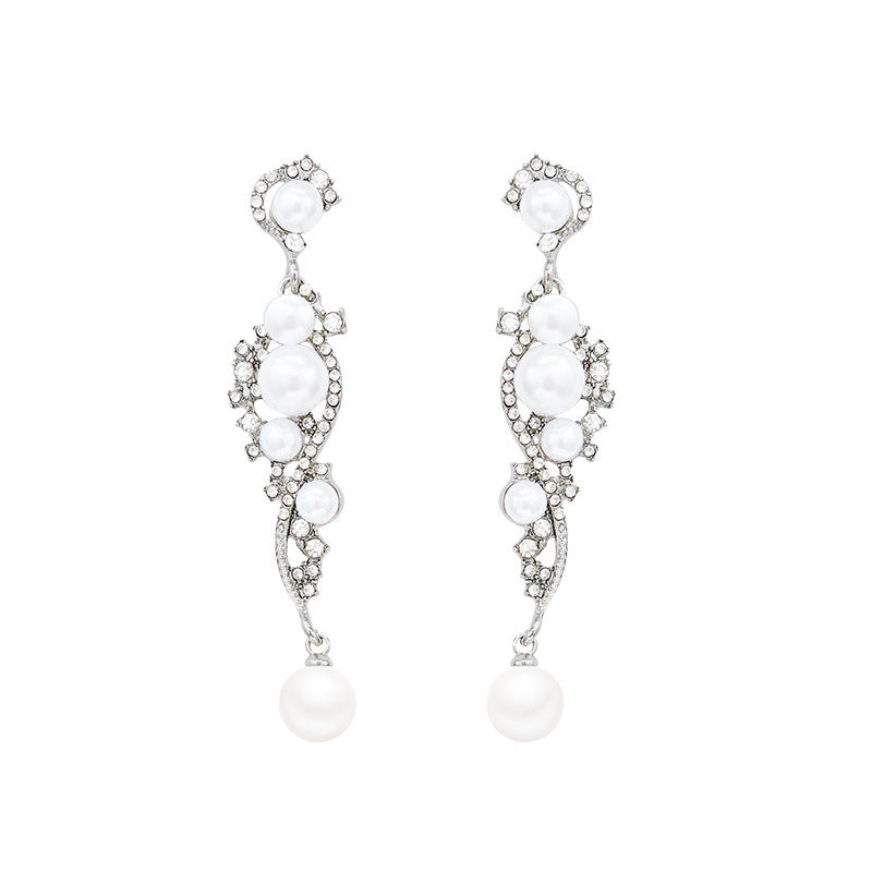 Zircon Pearl Tassel Light Luxury French