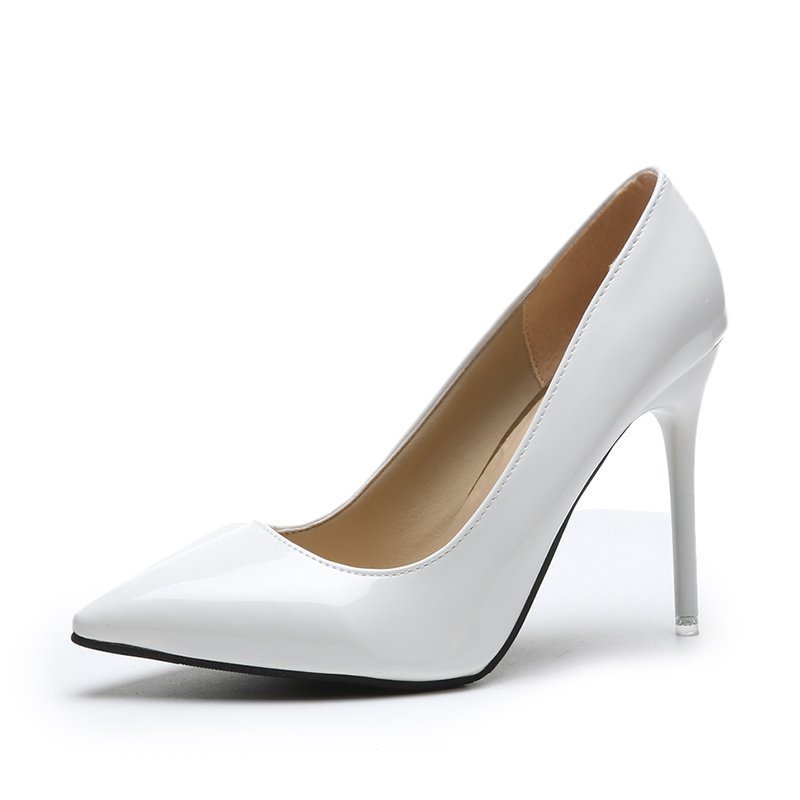 Pointed Stiletto Low-cut Heel Shoes Plus Size Women